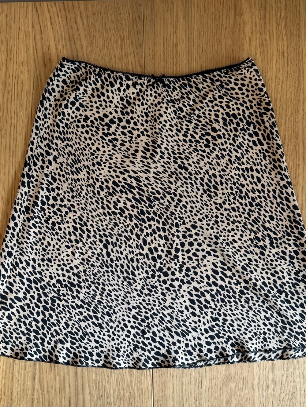Brandy Melville Leopard Print Slip Skirt